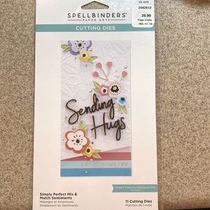 Spellbinders Paper Arts Simply Perfect Mix & Match Sentiments Cutting Dies